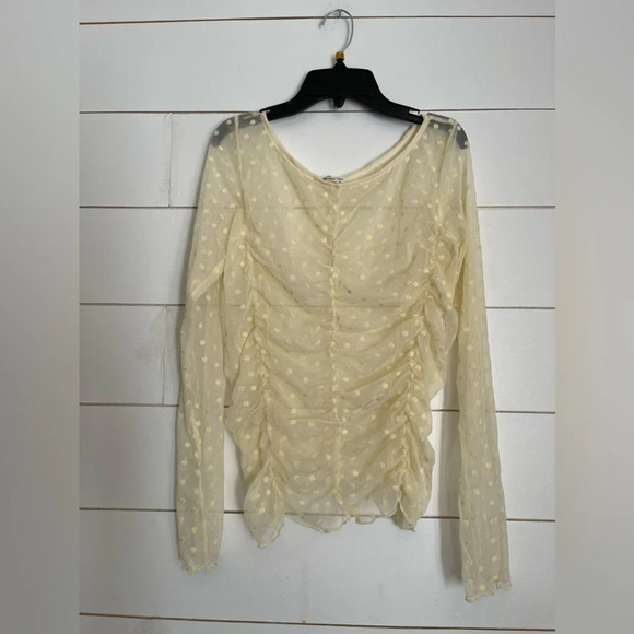 Free People Tops - Free people layering mesh top with daisys on it nwot